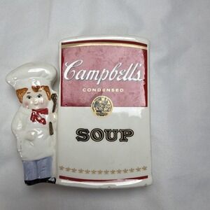 Westwood Vintage Campbells Soup Collector Edition Ceramic‎ Spoon Rest Boy 1997